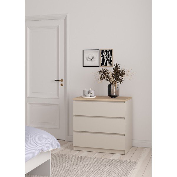 Krem komoda 77x76x50 cm Naia – Tvilum-image-1