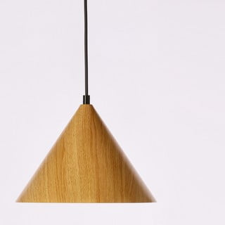 Smeđa viseća svjetiljka sa staklenim sjenilom ø 25 cm Dunca – Candellux Lighting
