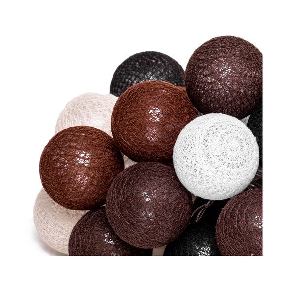 Smeđi rasvjetni lanac s LED žaruljama LUKKA, 30 lampica-image-3