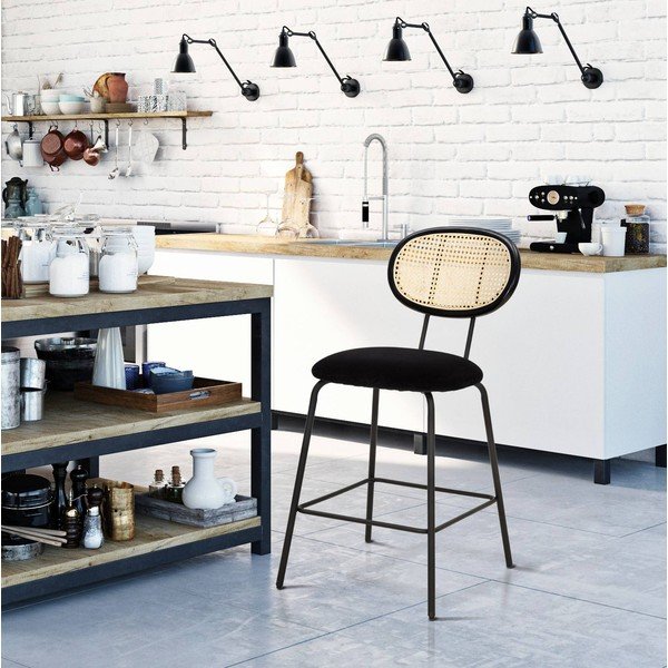 Crni barski stolac Mauro Ferretti Osaka-image-1