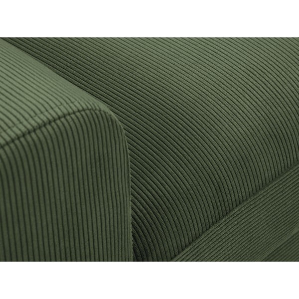 Zelena kutna sofa od samta Kooko Home Jazz, desni kut-image-1