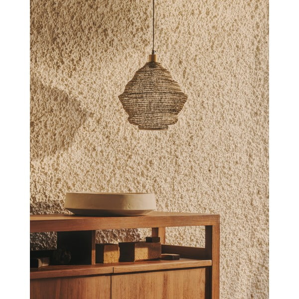 Viseća svjetiljka u zlatnoj boji s metalnim sjenilom ø 30 cm Sarraco – Kave Home-image-1