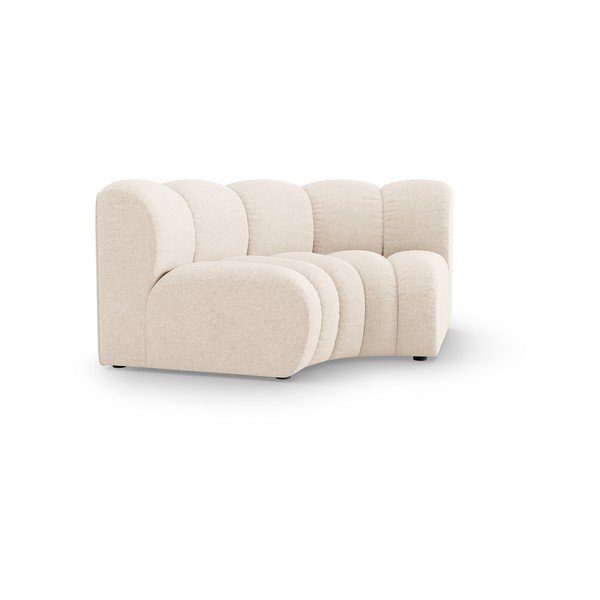 Krem modularna sjedeća garnitura od šenila (promjenjiva) Lupine – Micadoni -image-1