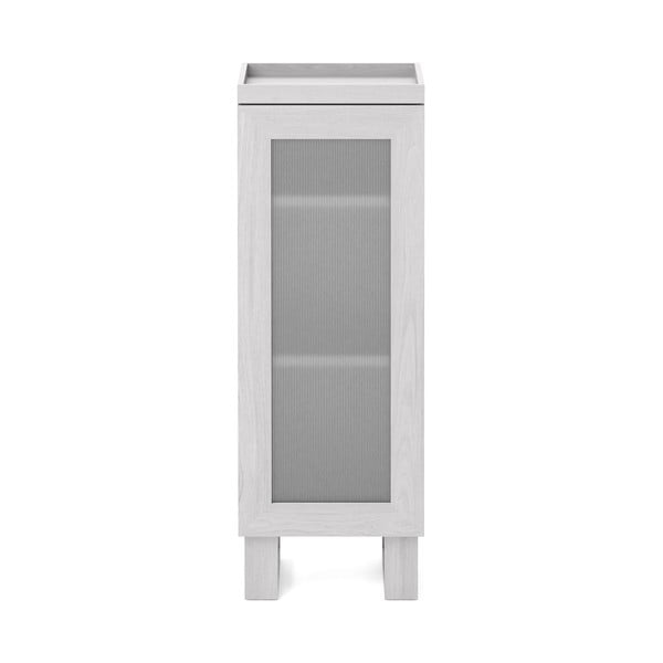 Bijeli kupaonski ormarić od hrastovog drveta Wireworks Mezza-image-2