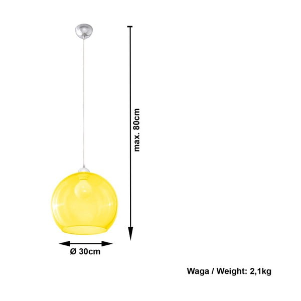 Žuta stropna lampa Sollux Bilbao-image-2