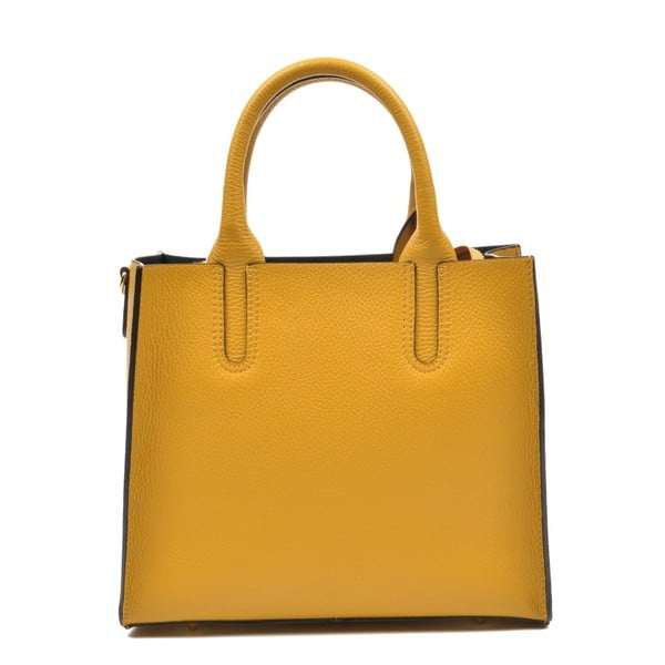 Žuta kožna torbica Mangotti Erica