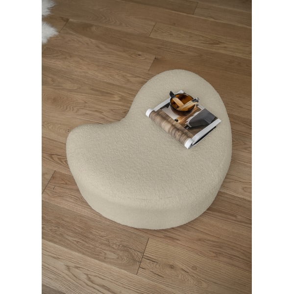 Bež tabure od bouclé tkanine Miuf – Miuform-image-3