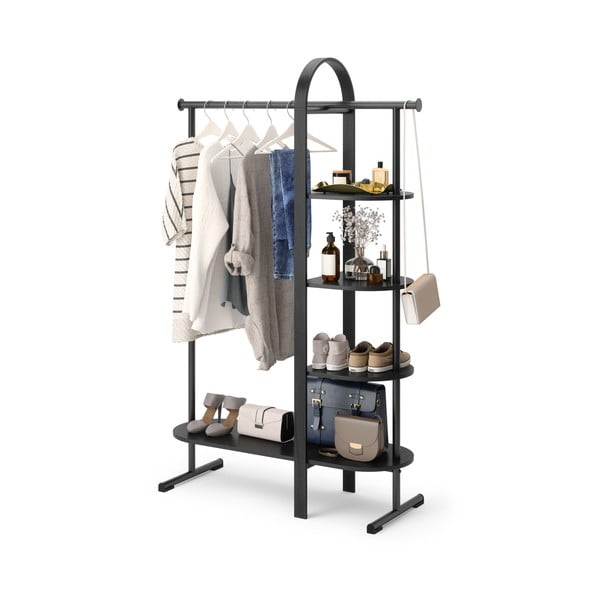 Crni set za hodnik od masivnog eukaliptusa Bellwood – Umbra-image-3