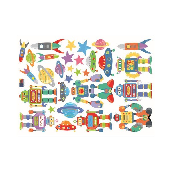Robots Kid zidna naljepnica-image-1