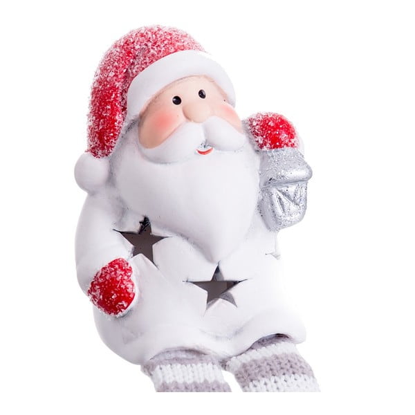 Crveno-bijeli svjetlosni ukras s božićnim motivom Santa Claus – Casa Selección-image-1
