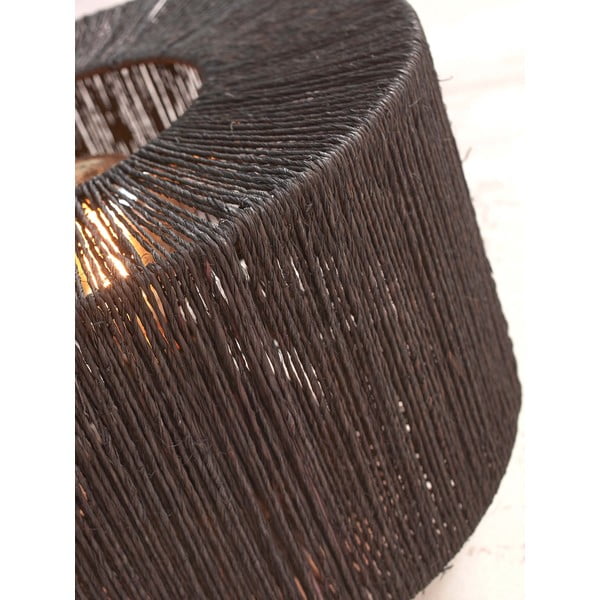 Crna stojeća svjetiljka sa sjenilom od jute (visina 126 cm) Iguazu – Good&Mojo-image-4