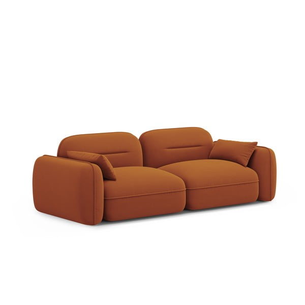 Narančasta baršunasta sofa 230 cm Audrey – Interieurs 86-image-2