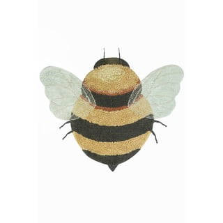 Žuti  periv/ručno rađen pamučan dječji tepih 115x150 cm Bee – Lorena Canals
