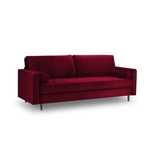 Crvena baršunasta sofa Milo Casa Santo, 219 cm-image-3