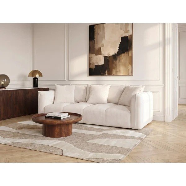 Bijela sofa od šenila Harlem – Bobochic Paris-image-1