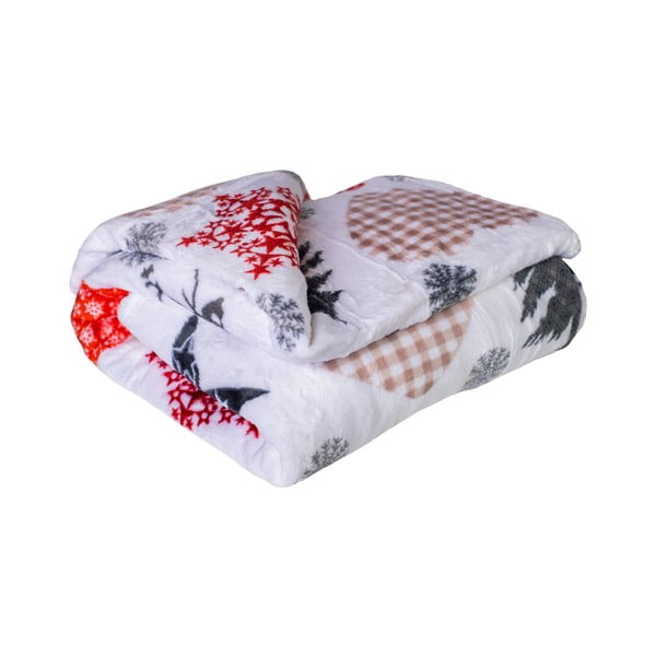 Božićna deka od mikropliša 200x150 cm Deer - My House-image-1
