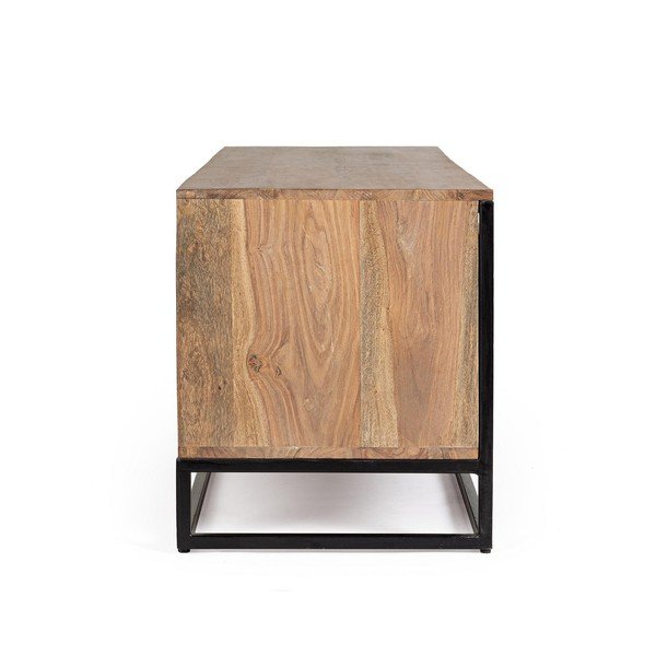 TV komoda od masivnog sheesham drveta u prirodnoj boji 175x50x45 cm Nartan – Bizzotto-image-4