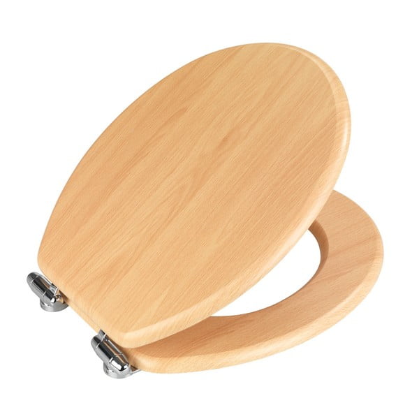 Sjedalo za toalet s lakim zatvaranjem Wenko Beech Nature, 43 x 37 cm-image-2