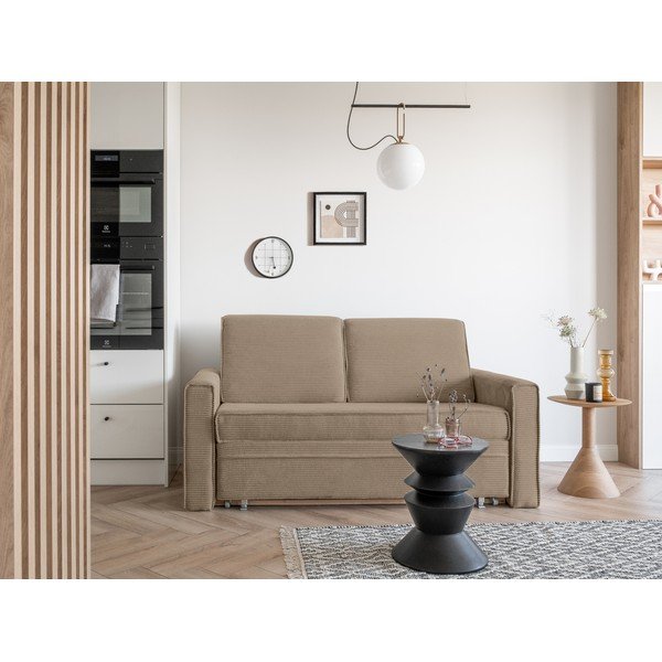 Bež kauč na razvlačenje 168 cm Lucky Lucy - Miuform-image-1