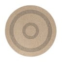 Crni/bež okrugli vanjski tepih ø 120 cm Comilla – Ayyildiz Carpets