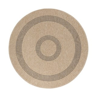 Crni/bež okrugli vanjski tepih ø 80 cm Comilla – Ayyildiz Carpets