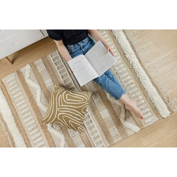 Bež tepih od jute Flair Rugs Medina, 160 x 230 cm-image-4