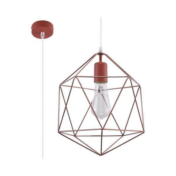 Stropna lampa u boji bakra Sollux Donato-image-1