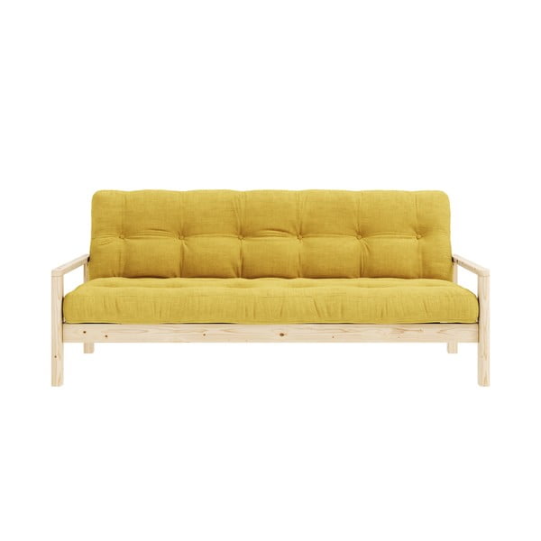 Žuta  sklopiva sofa 205 cm Knob – Karup Design