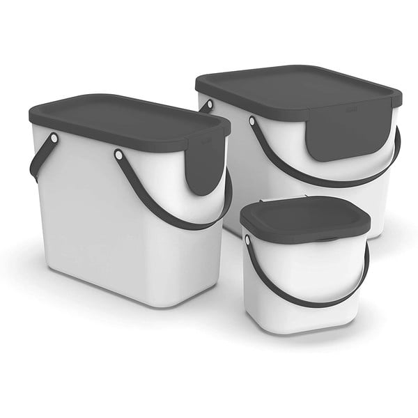 Bijela posuda za kompostibilni otpad 6 l Albula - Rotho-image-3