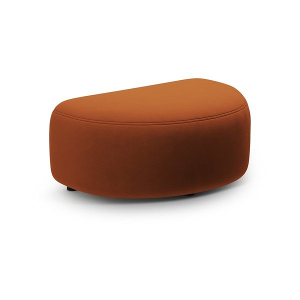 Baršunast tabure boje terakote Kate – Micadoni 