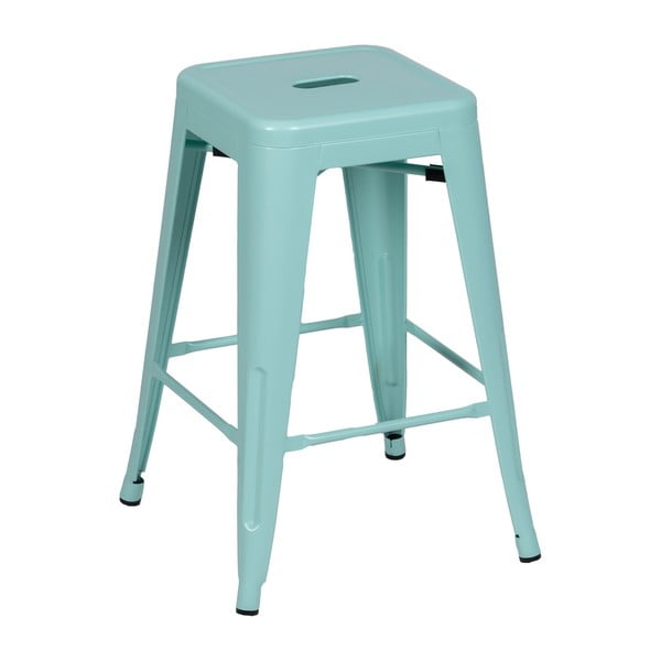 Tirkizne metalne barske stolice u setu 2 kom (visine sjedala 61 cm) – Ixia