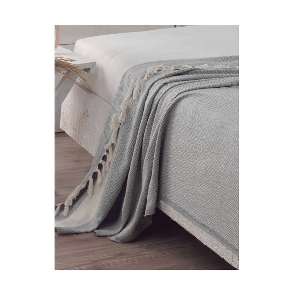 Pamučni prekrivač Baliksirti Grey, 200 x 240 cm-image-1