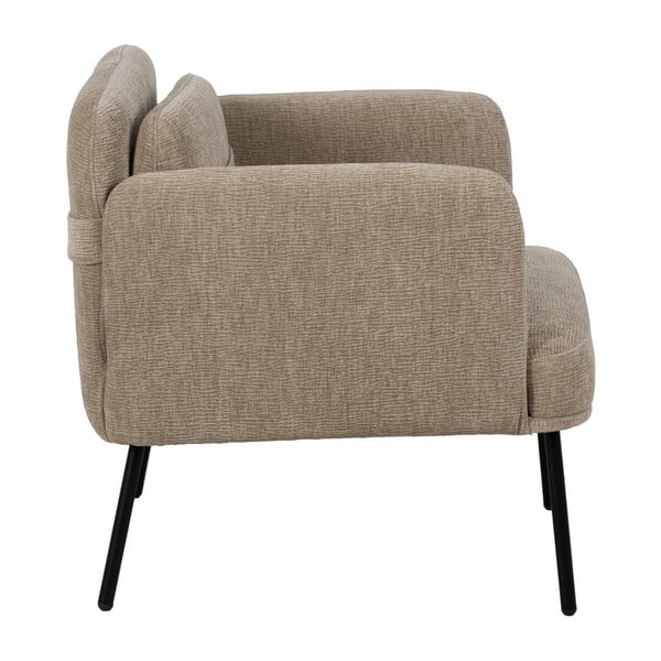 Bež fotelja od šenila Bind – Ixia-image-3