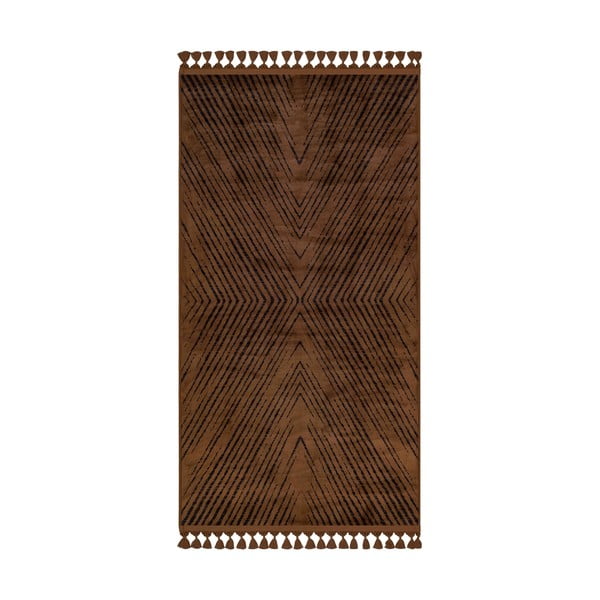 Smeđi perivi tepih 120x80 cm - Vitaus