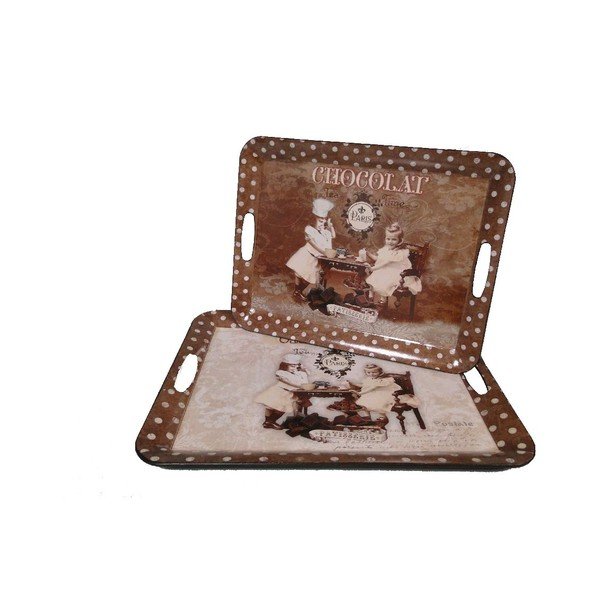 Set od 2 pladnja Antic Line Choco Kids