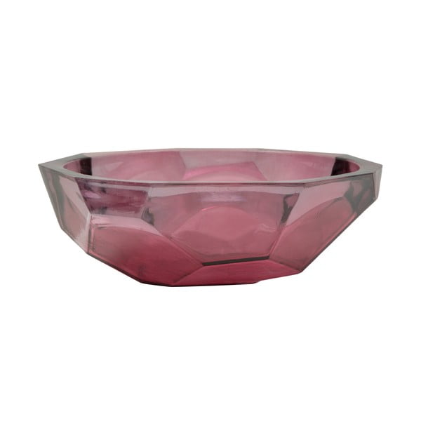 Ružičasta zdjela od recikliranog stakla Mauro Ferretti Leaf, Ø 25 cm-image-2