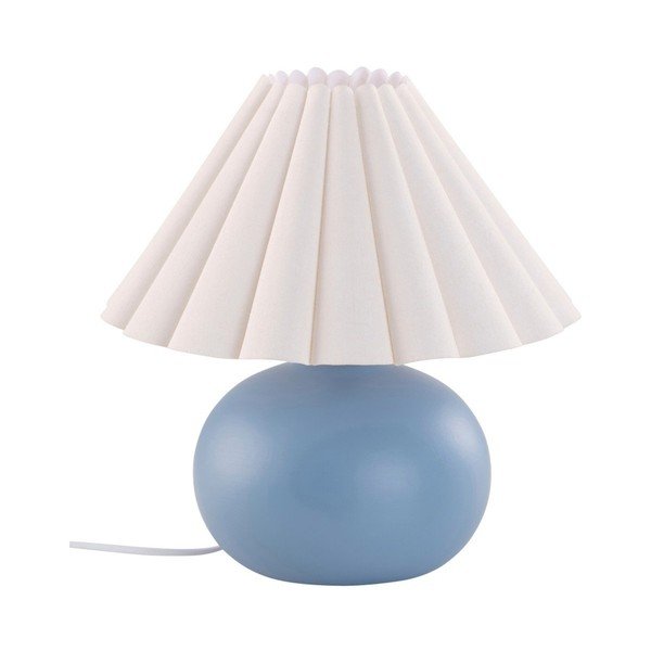 Bijela/plava stolna lampa keramička (visina 34 cm) Crasso – Jotex