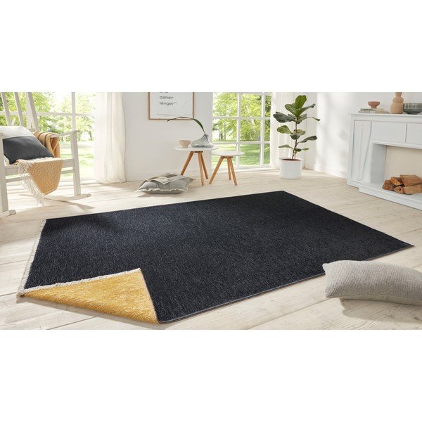 Crno-žuti obostrani tepih Hanse Home Duo, 200 x 290 cm-image-1
