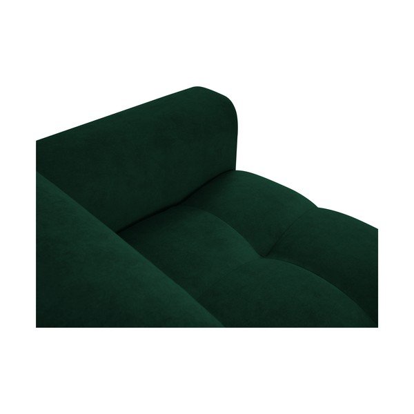 Tamnozeleni podesivi kauč s baršunastom površinom Milo Casa Nico-image-1