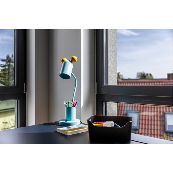 Svijetlo plava stolna lampa s metalnim sjenilom (visina 50 cm) Mouse – GTV-image-3