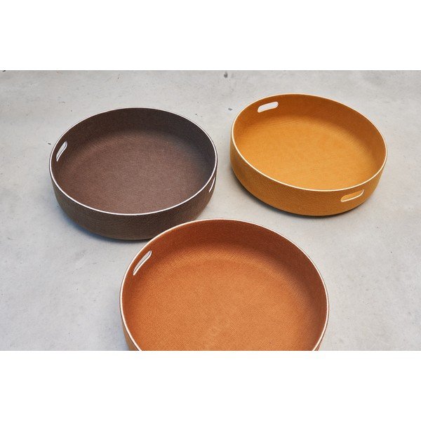 Tekstilna košara za skladištenje ø 46x12 cm Cesto Saffron – MiaCara-image-1