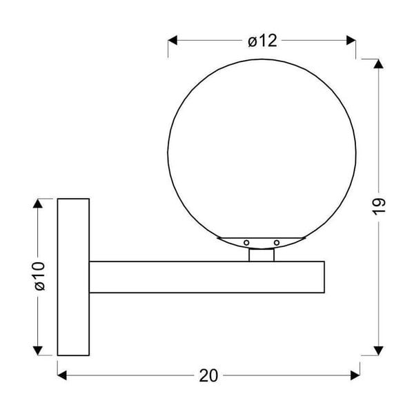 Crna zidna lampa Kama - Candellux Lighting-image-2