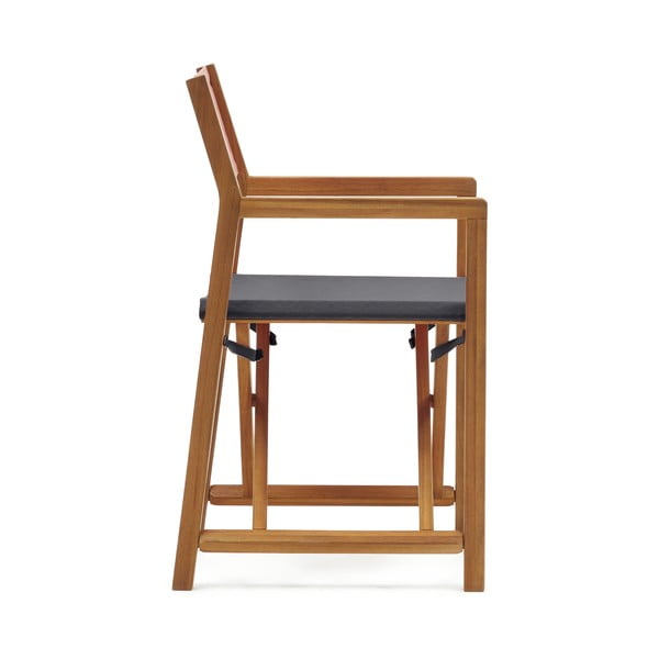 Crno-drvena vrtna stolica Thianna - Kave Home-image-2