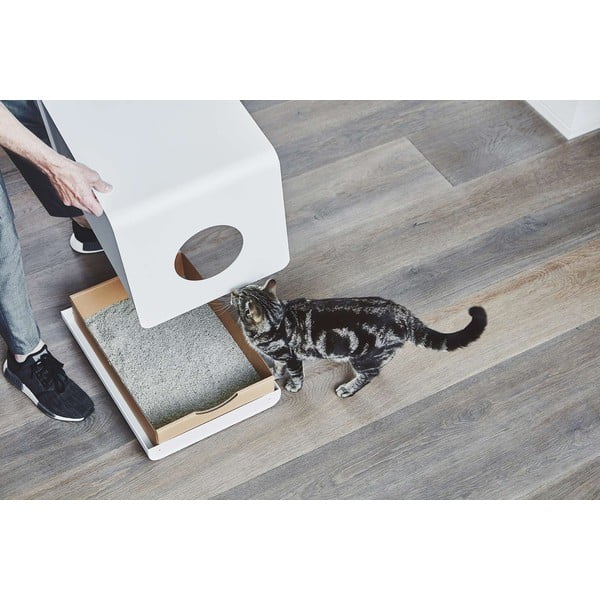 Bijela mačji WC 41x54,5 cm Sito White – MiaCara-image-1