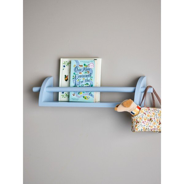 Plava dječja polica od masivne paulovnije 60 cm Mingus – Bloomingville Mini-image-1