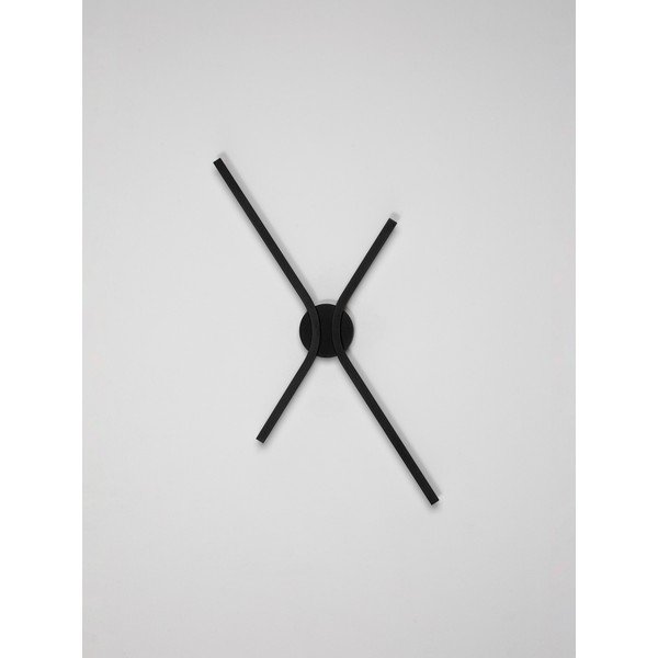 Mat crna LED zidna lampa aluminijska s mogućnosti zatamnjivanja Akro – Nova Luce-image-3