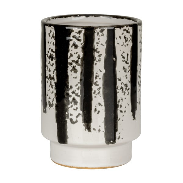 Crno-bijela keramička čaša za četkice za zube Subiza – Wenko-image-3