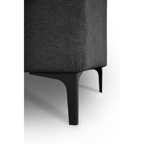 Antracitno siva kutna garnitura od šenila (s desnim kutom/u obliku slova "U") Fabian – Scandic-image-4