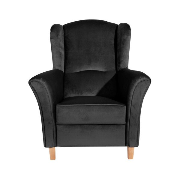 Crna fotelja Agnetha Suede Max Winzer-image-1