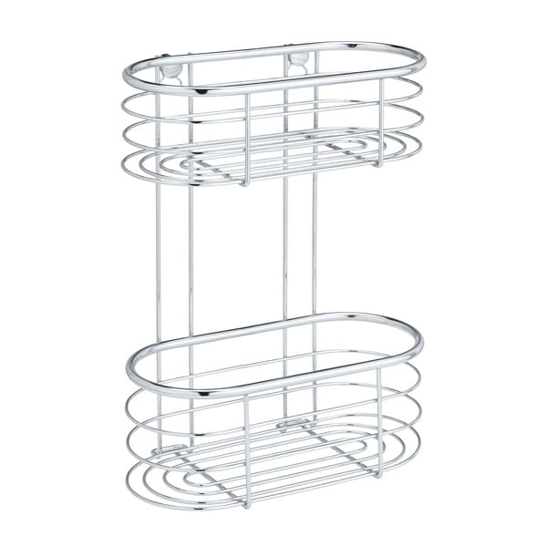 Srebrna polica za tuš Wenko Trestina, 26 x 35 cm-image-2